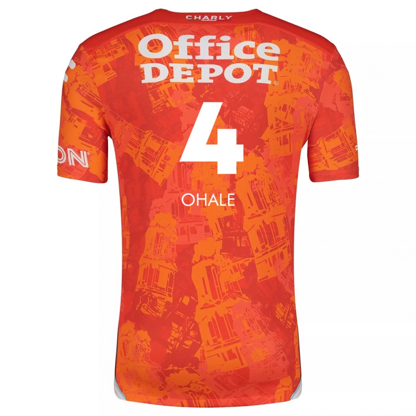 Kinder Osinachi Ohale #4 Orange Weiß Auswärtstrikot Trikot 2024/25 T-Shirt Schweiz