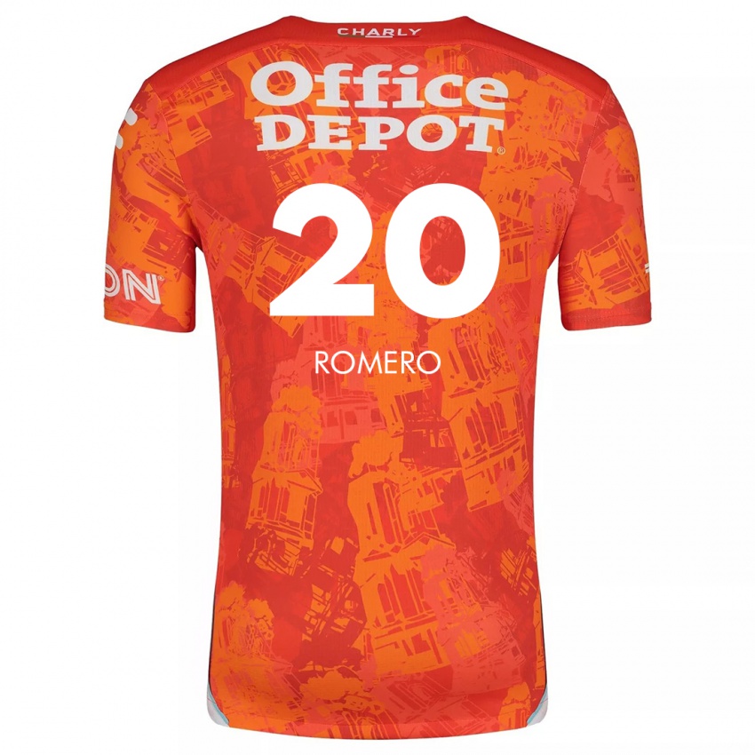 Kinder Tamara Romero #20 Orange Weiß Auswärtstrikot Trikot 2024/25 T-Shirt Schweiz