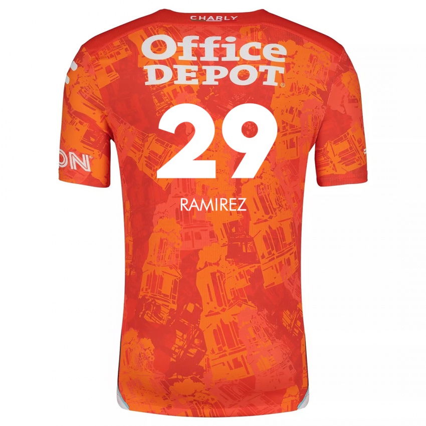 Kinder Elliana Ramirez #29 Orange Weiß Auswärtstrikot Trikot 2024/25 T-Shirt Schweiz