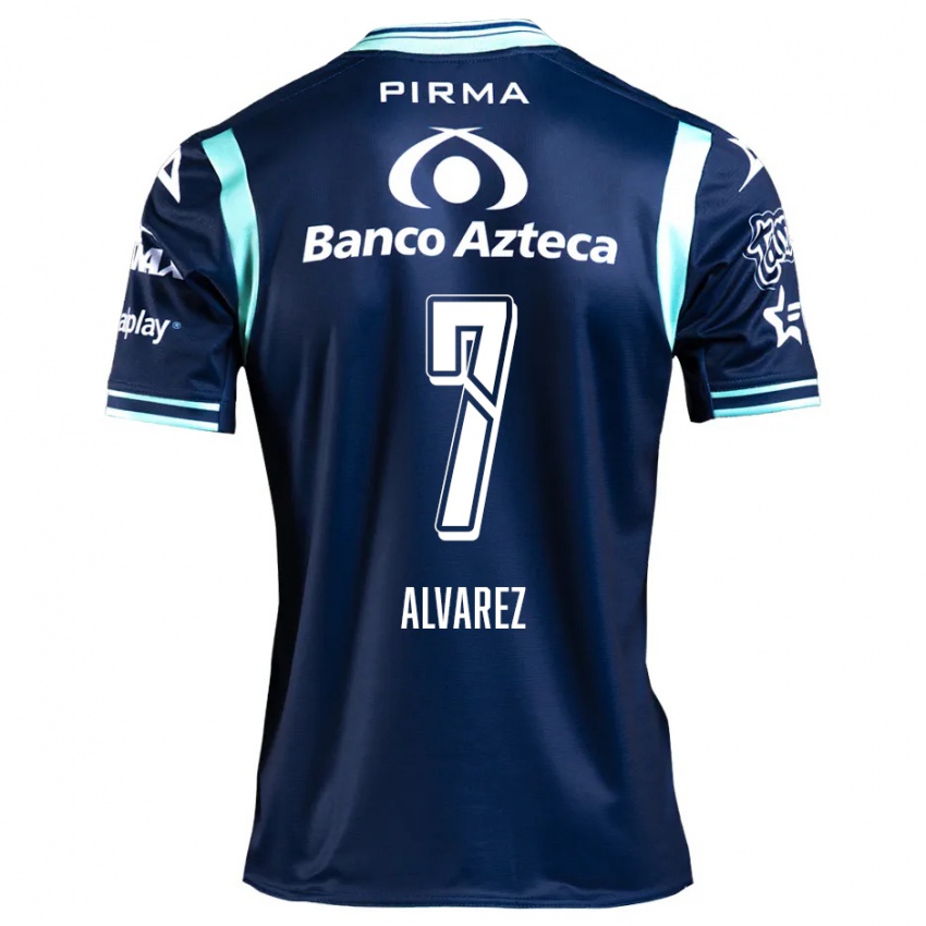 Kinder Daniel Álvarez #7 Navy Blau Auswärtstrikot Trikot 2024/25 T-Shirt Schweiz