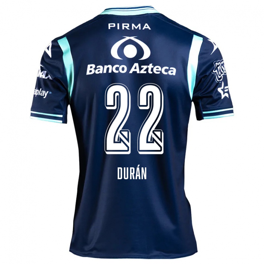 Kinder Rafael Durán #22 Navy Blau Auswärtstrikot Trikot 2024/25 T-Shirt Schweiz