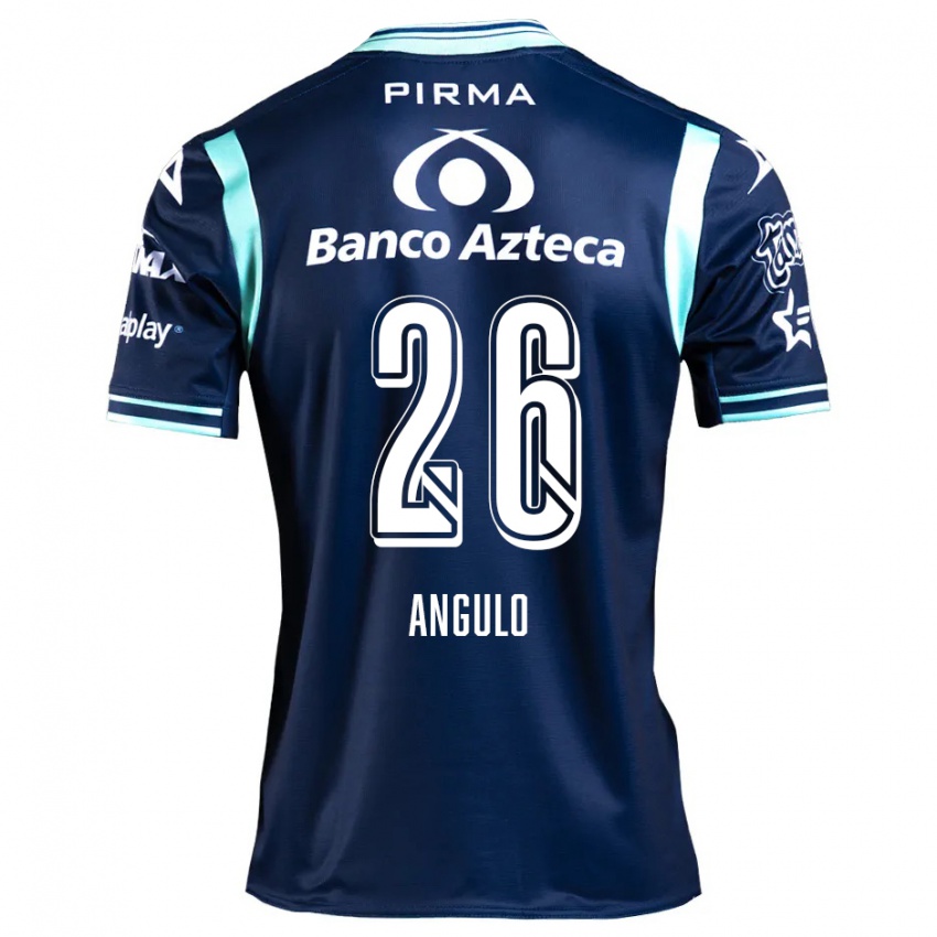 Kinder Brayan Angulo #26 Navy Blau Auswärtstrikot Trikot 2024/25 T-Shirt Schweiz