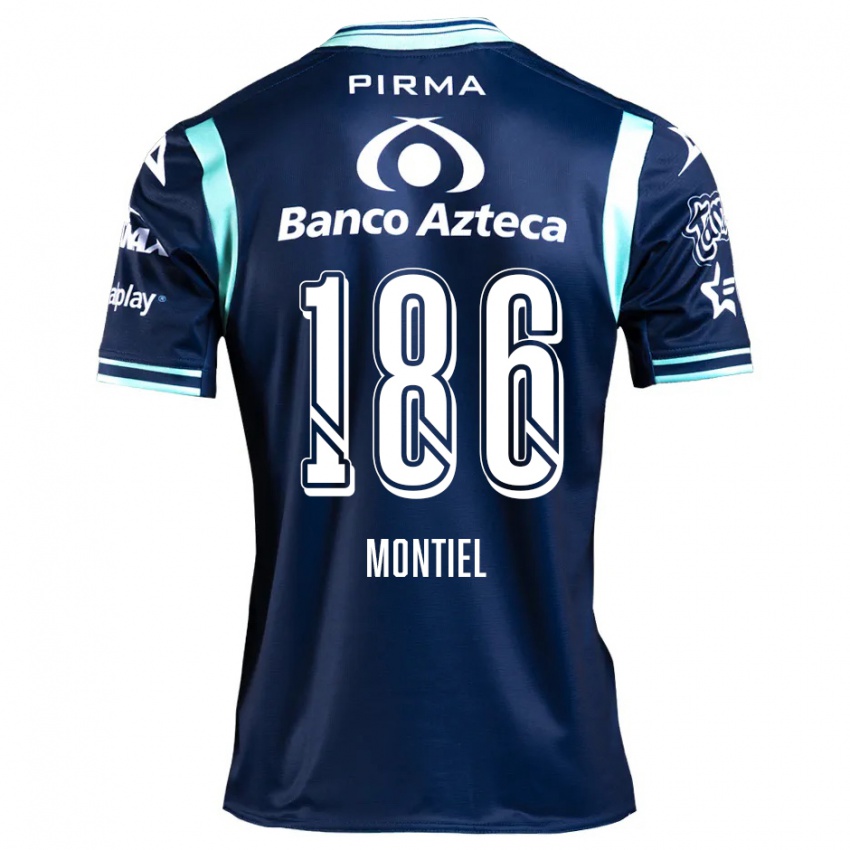 Kinder Santiago Montiel #186 Navy Blau Auswärtstrikot Trikot 2024/25 T-Shirt Schweiz