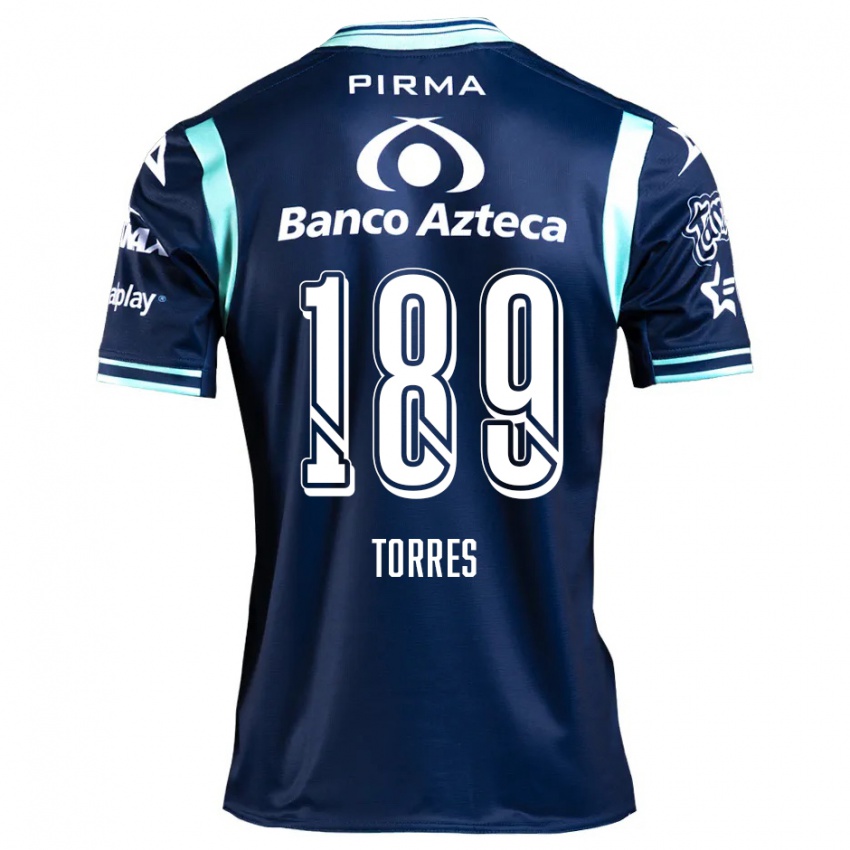 Kinder Dylan Torres #189 Navy Blau Auswärtstrikot Trikot 2024/25 T-Shirt Schweiz