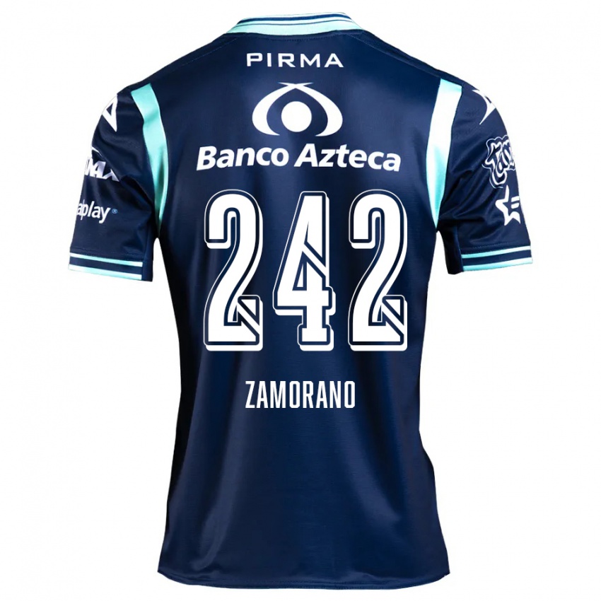 Kinder Leonardo Zamorano #242 Navy Blau Auswärtstrikot Trikot 2024/25 T-Shirt Schweiz