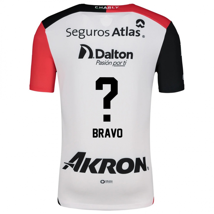 Kinder Alejandro Bravo #0 Weiß Rot Schwarz Auswärtstrikot Trikot 2024/25 T-Shirt Schweiz