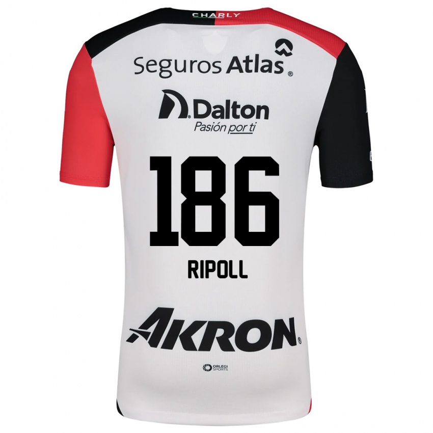 Kinder Alonso Ripoll #186 Weiß Rot Schwarz Auswärtstrikot Trikot 2024/25 T-Shirt Schweiz