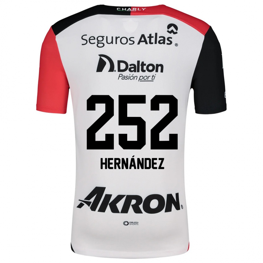 Kinder Luis Hernández #252 Weiß Rot Schwarz Auswärtstrikot Trikot 2024/25 T-Shirt Schweiz