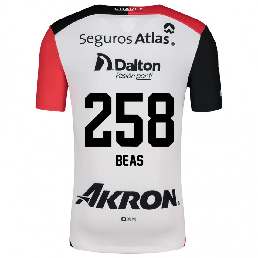 Kinder Álvaro Beas #258 Weiß Rot Schwarz Auswärtstrikot Trikot 2024/25 T-Shirt Schweiz