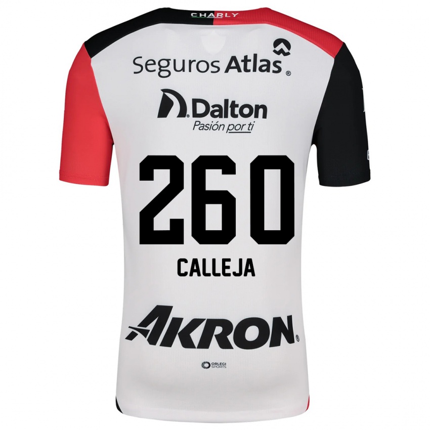 Kinder Diego Calleja #260 Weiß Rot Schwarz Auswärtstrikot Trikot 2024/25 T-Shirt Schweiz