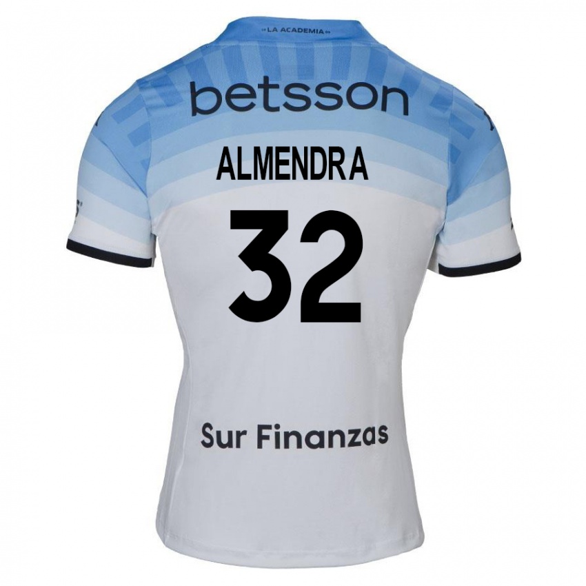 Kinder Agustin Almendra #32 Weiß Blau Schwarz Auswärtstrikot Trikot 2024/25 T-Shirt Schweiz