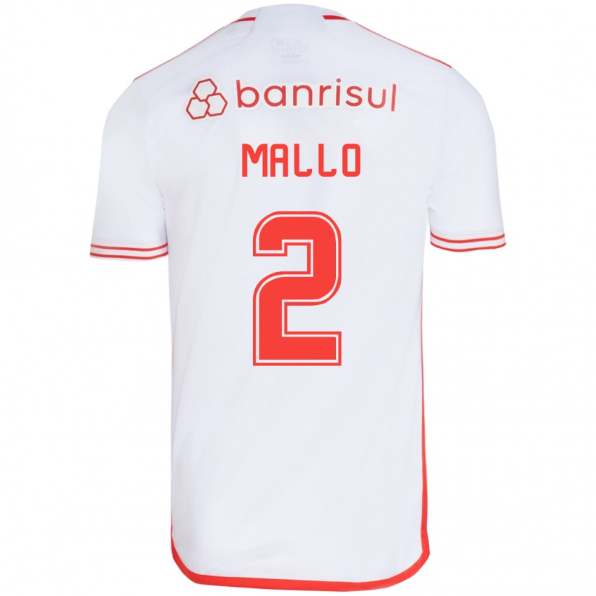 Kinder Hugo Mallo #2 Weiß Rot Auswärtstrikot Trikot 2024/25 T-Shirt Schweiz