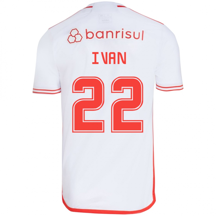 Enfant Maillot Ivan #22 Blanc Rouge Tenues Extérieur 2024/25 T-Shirt Suisse