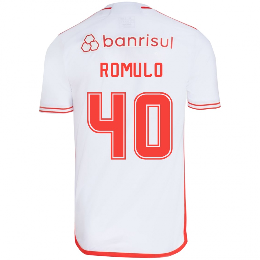 Kinder Rômulo #40 Weiß Rot Auswärtstrikot Trikot 2024/25 T-Shirt Schweiz