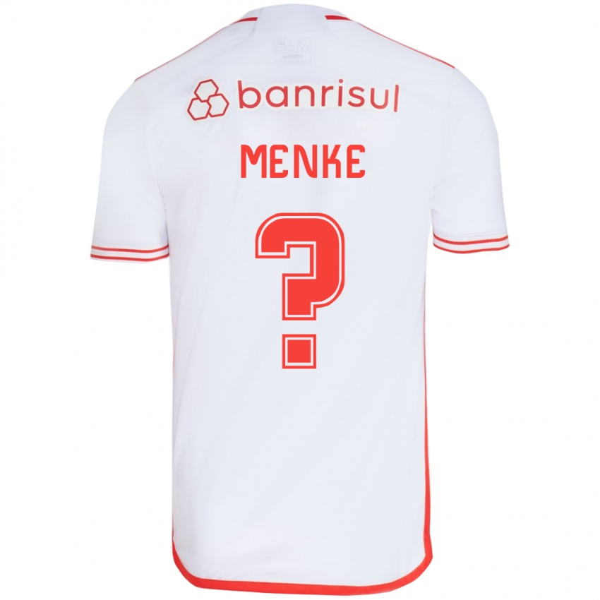 Kinder Henrique Menke #0 Weiß Rot Auswärtstrikot Trikot 2024/25 T-Shirt Schweiz