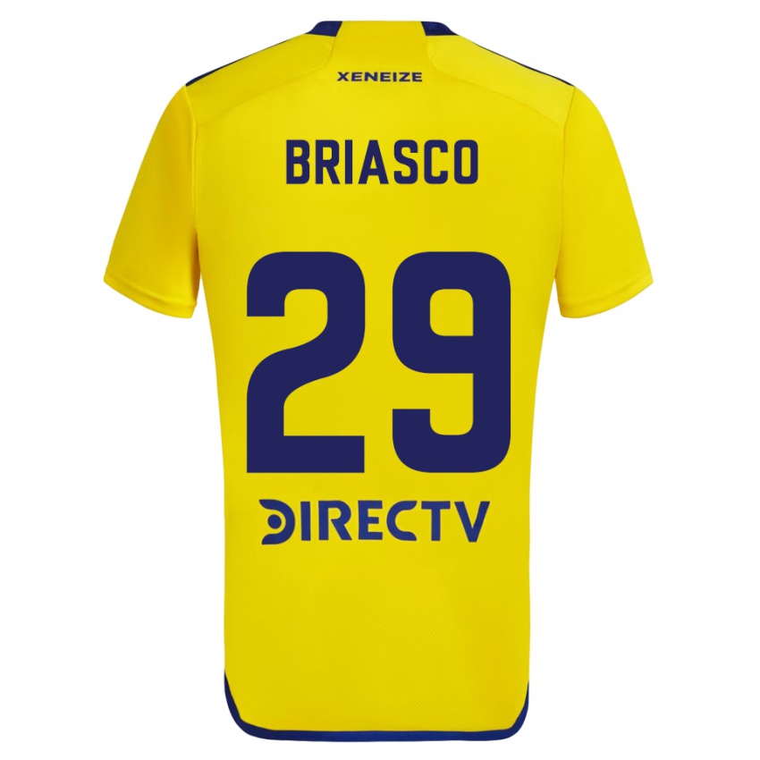 Kinder Norberto Briasco #29 Gelb Blau Auswärtstrikot Trikot 2024/25 T-Shirt Schweiz