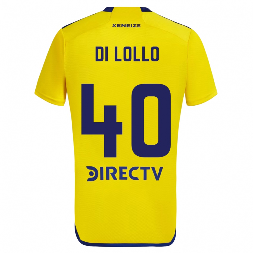 Kinder Lautaro Di Lollo #40 Gelb Blau Auswärtstrikot Trikot 2024/25 T-Shirt Schweiz