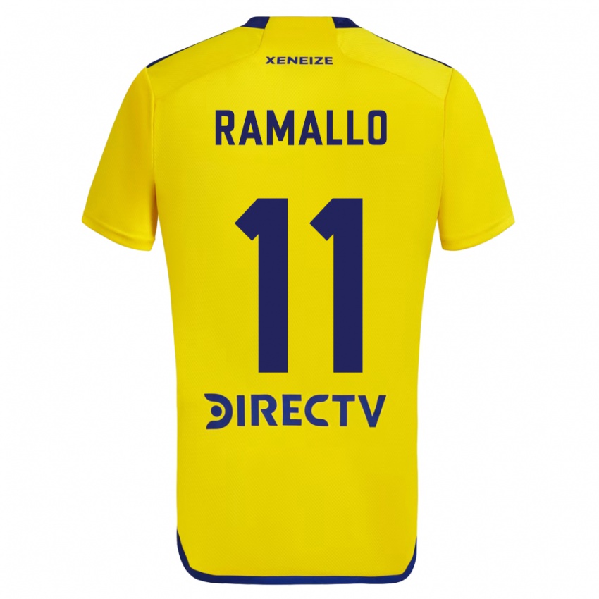 Kinder Yael Ramallo #11 Gelb Blau Auswärtstrikot Trikot 2024/25 T-Shirt Schweiz