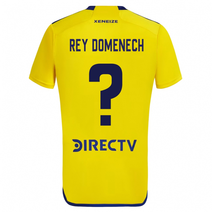 Kinder Camilo Rey Domenech #0 Gelb Blau Auswärtstrikot Trikot 2024/25 T-Shirt Schweiz