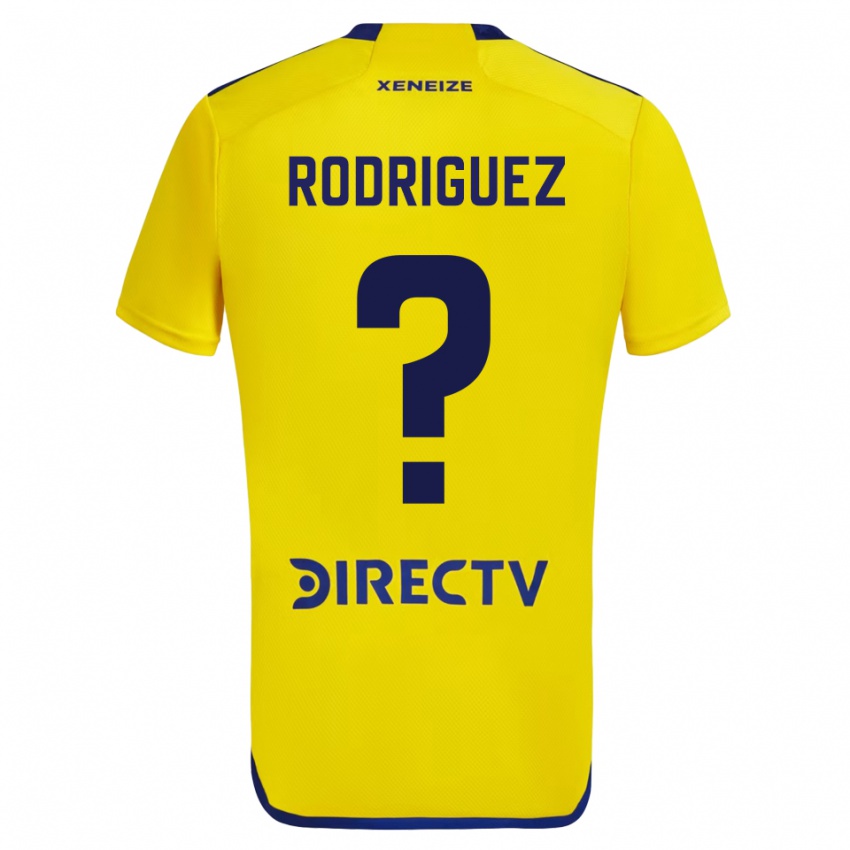 Kinder Román Rodríguez #0 Gelb Blau Auswärtstrikot Trikot 2024/25 T-Shirt Schweiz