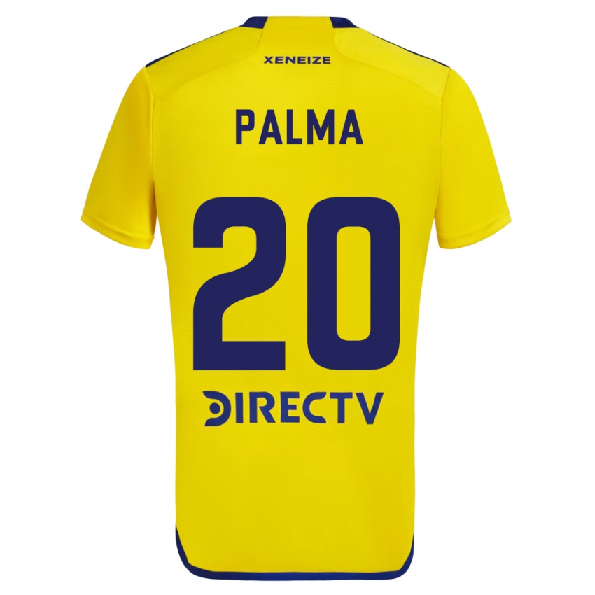 Kinder Lucas Palma #20 Gelb Blau Auswärtstrikot Trikot 2024/25 T-Shirt Schweiz