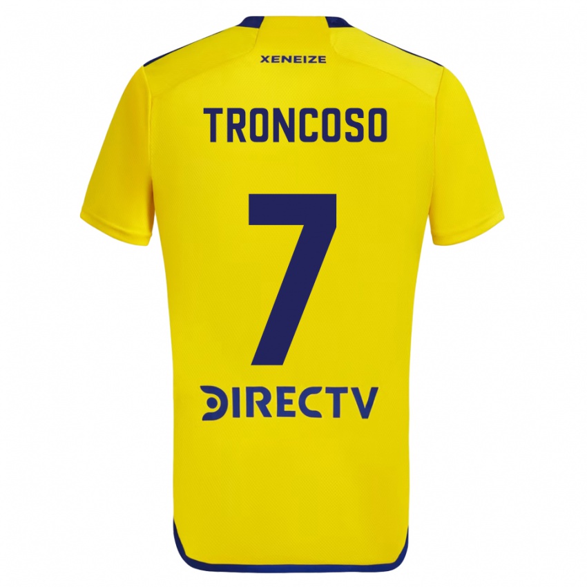 Kinder Carolina Troncoso #7 Gelb Blau Auswärtstrikot Trikot 2024/25 T-Shirt Schweiz