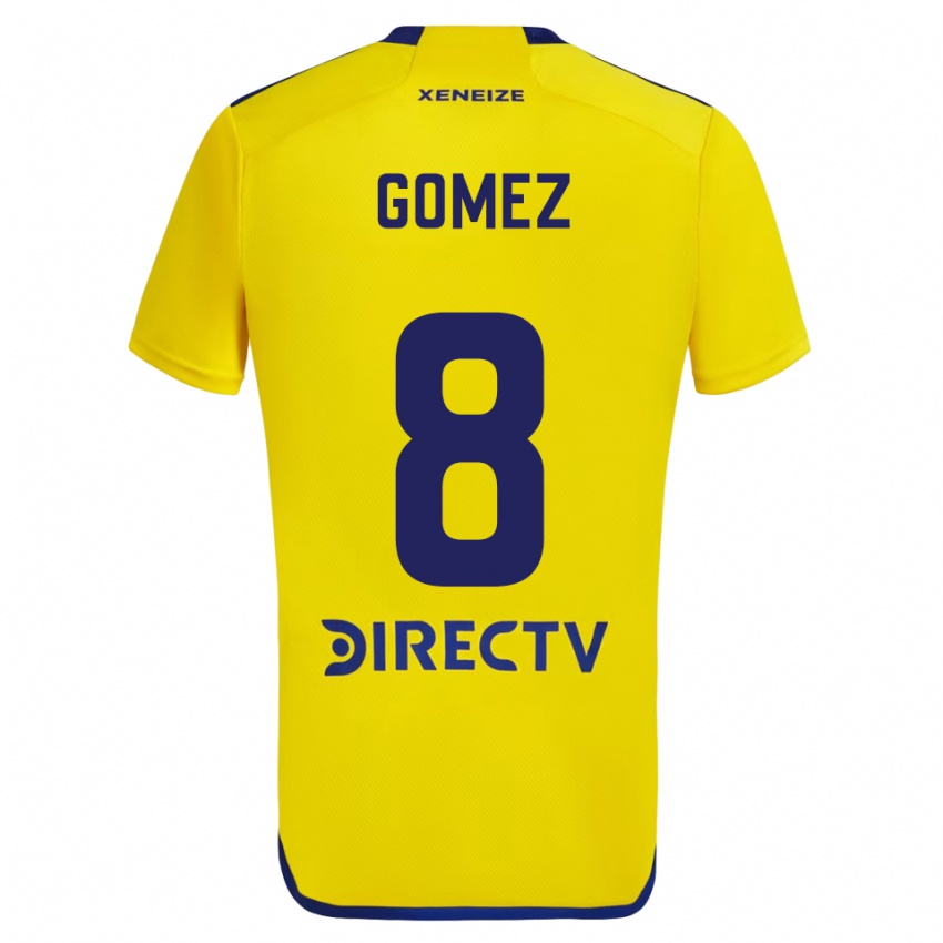 Kinder Camila Gomez Ares #8 Gelb Blau Auswärtstrikot Trikot 2024/25 T-Shirt Schweiz