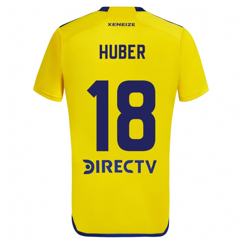 Kinder Clarisa Huber #18 Gelb Blau Auswärtstrikot Trikot 2024/25 T-Shirt Schweiz