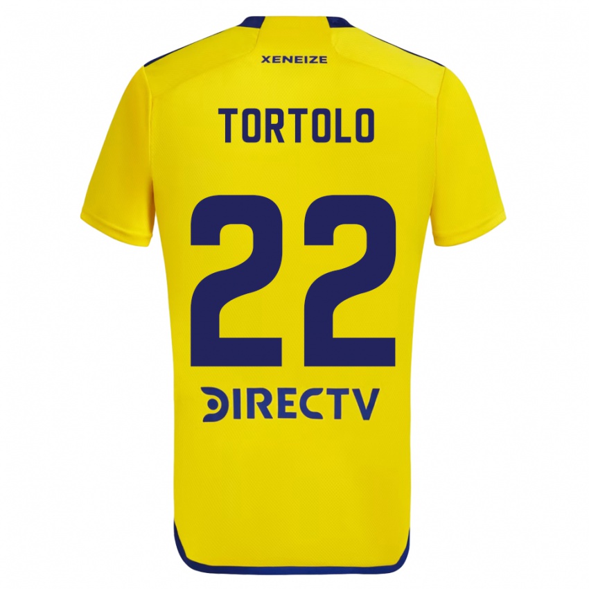 Kinder Dulce Tortolo #22 Gelb Blau Auswärtstrikot Trikot 2024/25 T-Shirt Schweiz