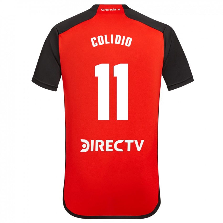 Kinder Facundo Colidio #11 Rot Schwarz Weiß Auswärtstrikot Trikot 2024/25 T-Shirt Schweiz