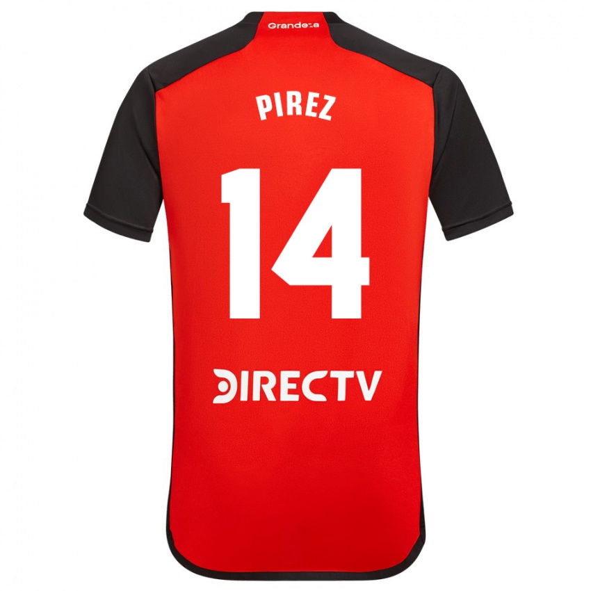 Kinder Leandro González Pírez #14 Rot Schwarz Weiß Auswärtstrikot Trikot 2024/25 T-Shirt Schweiz