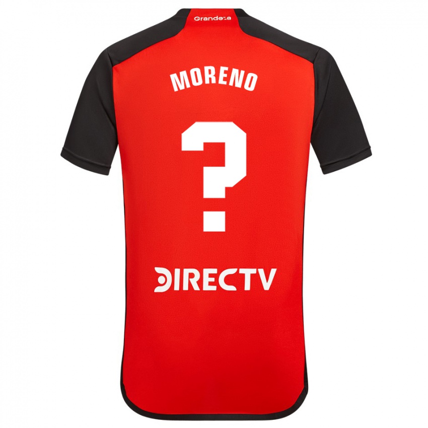 Kinder Federico Moreno #0 Rot Schwarz Weiß Auswärtstrikot Trikot 2024/25 T-Shirt Schweiz