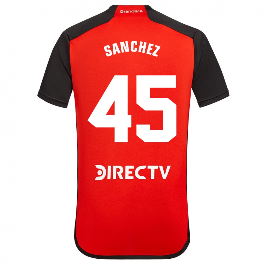 Enfant Maillot Sebastián Sánchez #45 Rouge Noir Blanc Tenues Extérieur 2024/25 T-Shirt Suisse