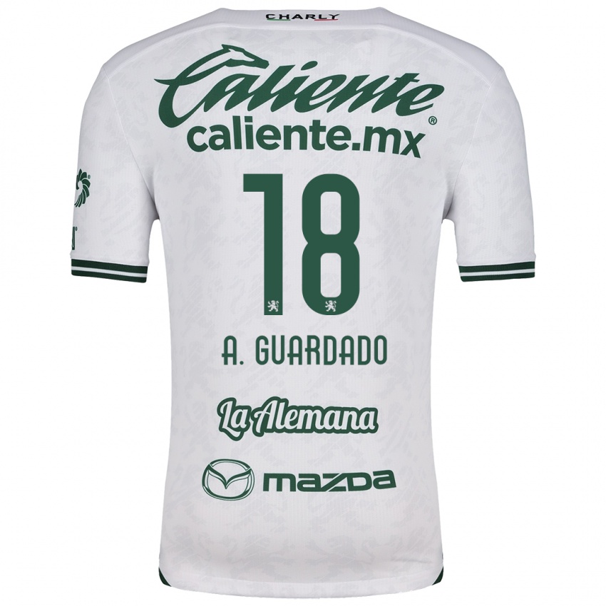 Kinder Andrés Guardado #18 Weiß Grün Auswärtstrikot Trikot 2024/25 T-Shirt Schweiz