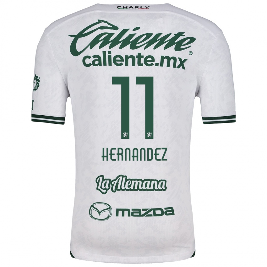 Kinder Elías Hernández #11 Weiß Grün Auswärtstrikot Trikot 2024/25 T-Shirt Schweiz