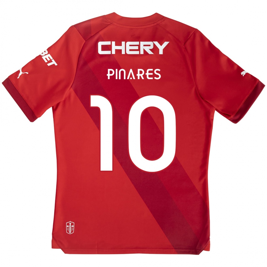 Kinder César Pinares #10 Rot-Weiss Auswärtstrikot Trikot 2024/25 T-Shirt Schweiz