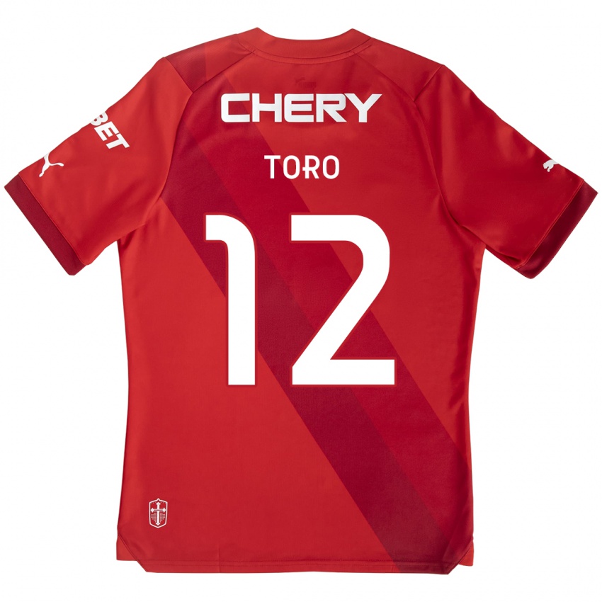 Kinder Ian Toro #12 Rot-Weiss Auswärtstrikot Trikot 2024/25 T-Shirt Schweiz