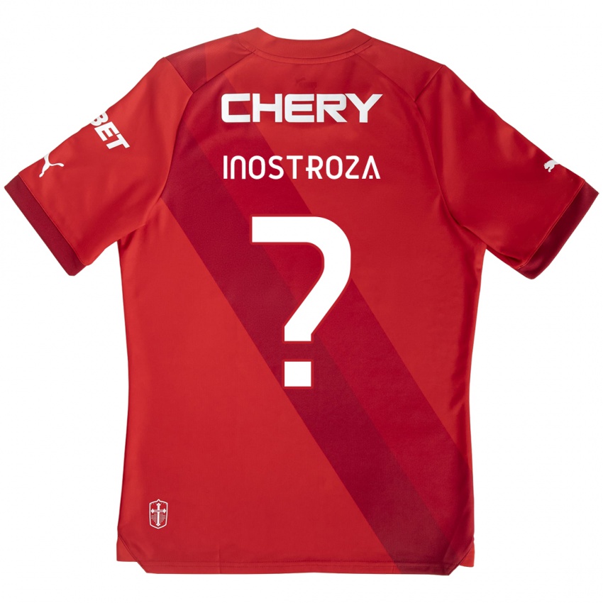 Kinder Fernando Inostroza #0 Rot-Weiss Auswärtstrikot Trikot 2024/25 T-Shirt Schweiz