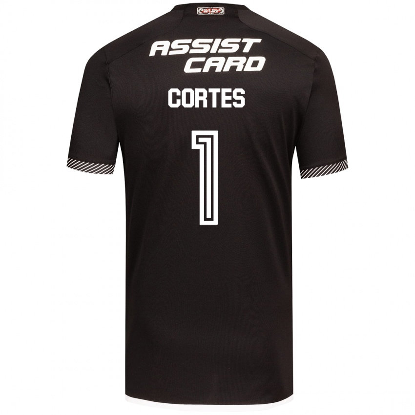 Kinder Brayan Cortés #1 Schwarz-Weiss Auswärtstrikot Trikot 2024/25 T-Shirt Schweiz