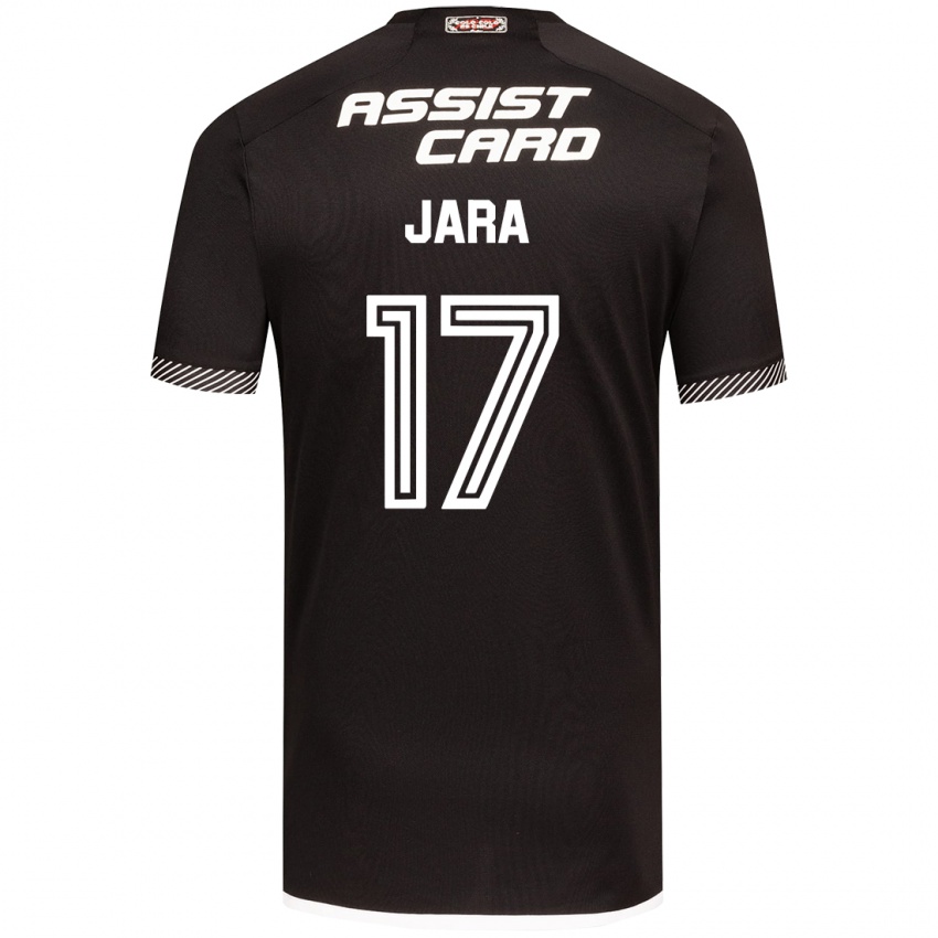 Kinder Ignacio Jara #17 Schwarz-Weiss Auswärtstrikot Trikot 2024/25 T-Shirt Schweiz