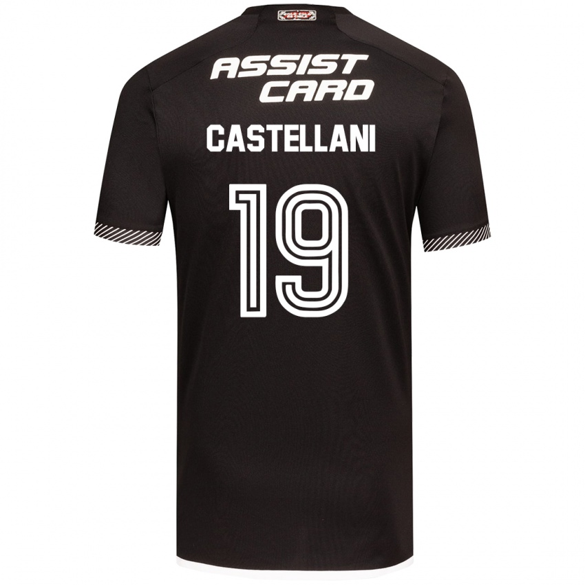 Kinder Gonzalo Castellani #19 Schwarz-Weiss Auswärtstrikot Trikot 2024/25 T-Shirt Schweiz