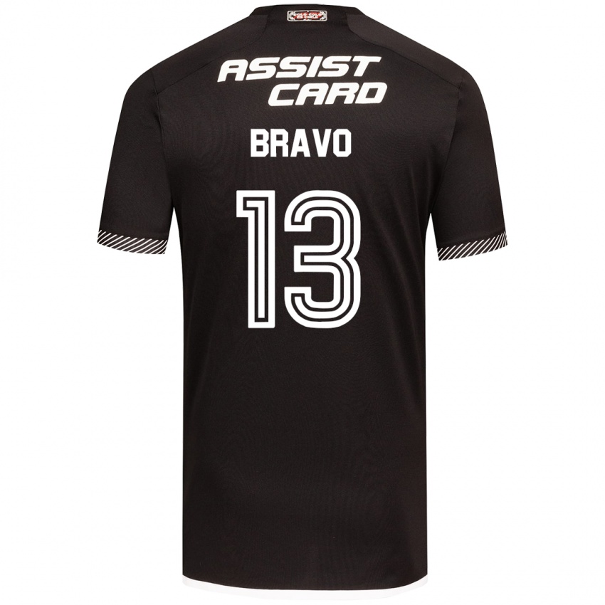 Kinder Santiago Bravo #13 Schwarz-Weiss Auswärtstrikot Trikot 2024/25 T-Shirt Schweiz