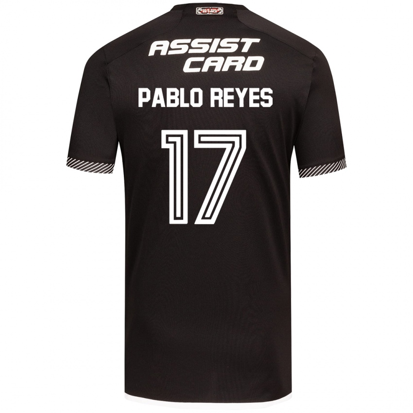 Kinder Juan Pablo Reyes #17 Schwarz-Weiss Auswärtstrikot Trikot 2024/25 T-Shirt Schweiz