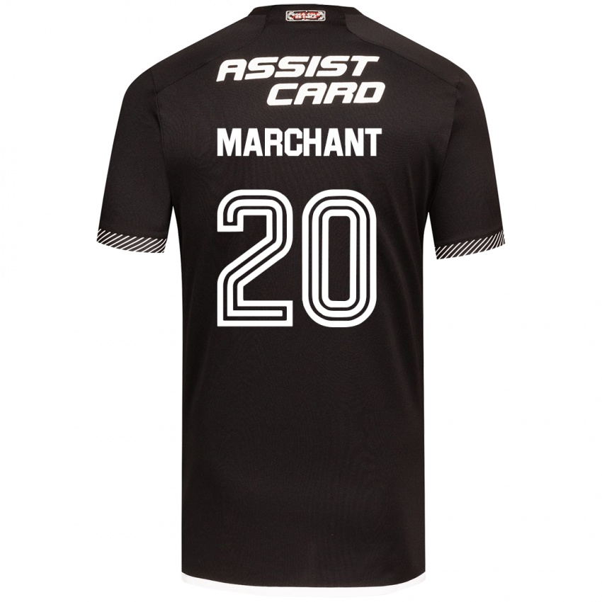 Kinder Francisco Marchant #20 Schwarz-Weiss Auswärtstrikot Trikot 2024/25 T-Shirt Schweiz