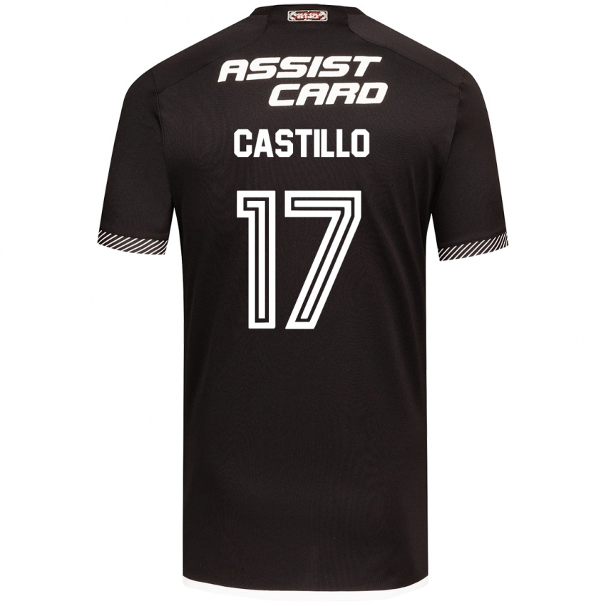 Kinder Fabián Castillo #17 Schwarz-Weiss Auswärtstrikot Trikot 2024/25 T-Shirt Schweiz