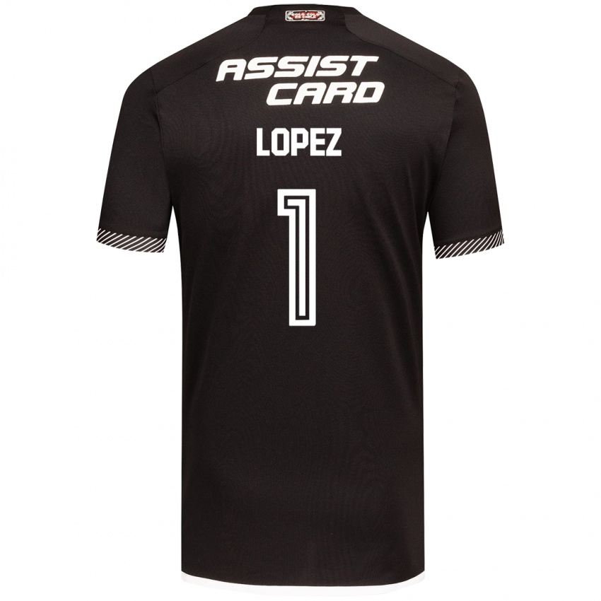 Kinder Yessenia López #1 Schwarz-Weiss Auswärtstrikot Trikot 2024/25 T-Shirt Schweiz