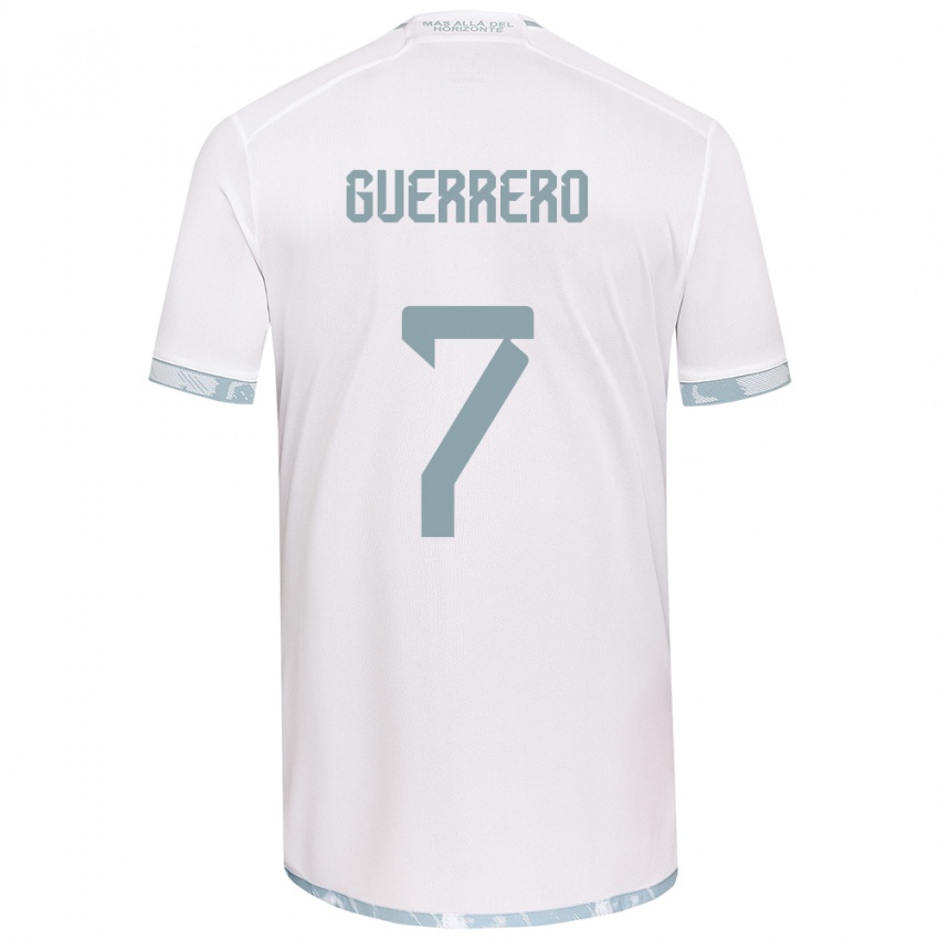 Enfant Maillot Maximiliano Guerrero #7 Blanc Gris Tenues Extérieur 2024/25 T-Shirt Suisse