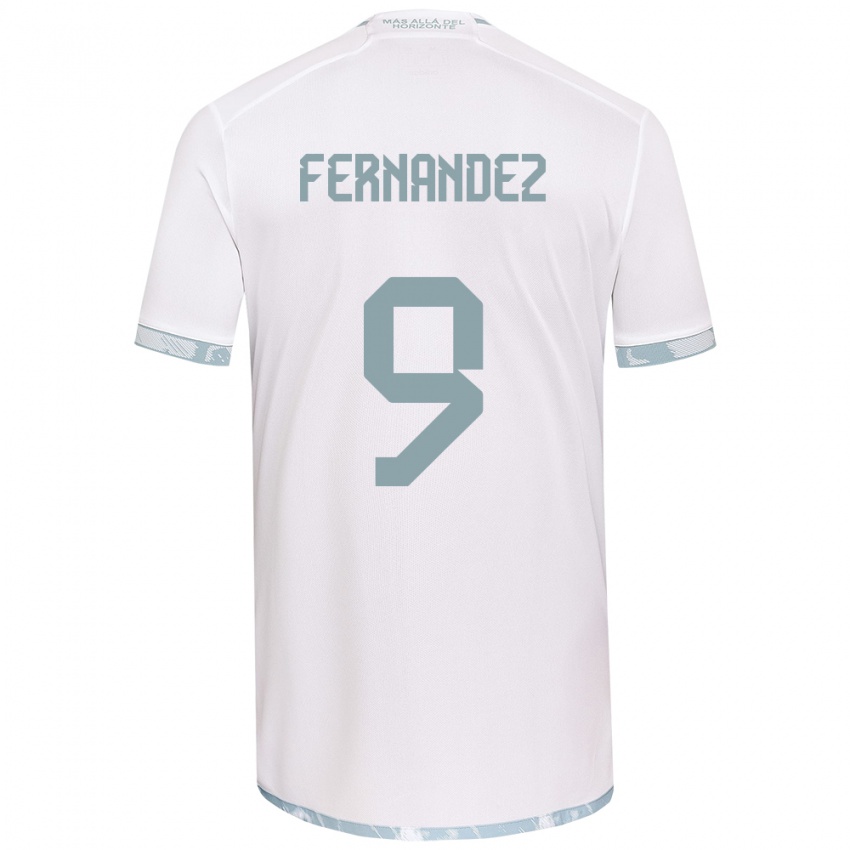 Kinder Leandro Fernández #9 Weiß Grau Auswärtstrikot Trikot 2024/25 T-Shirt Schweiz