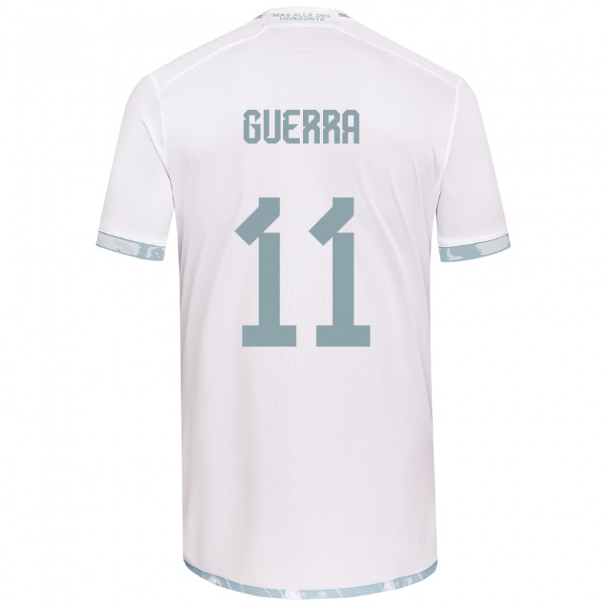 Kinder Nicolás Guerra #11 Weiß Grau Auswärtstrikot Trikot 2024/25 T-Shirt Schweiz