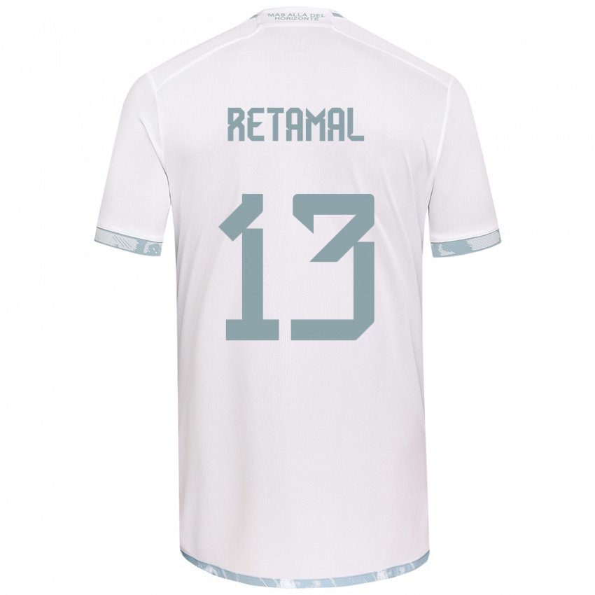 Kinder David Retamal #13 Weiß Grau Auswärtstrikot Trikot 2024/25 T-Shirt Schweiz